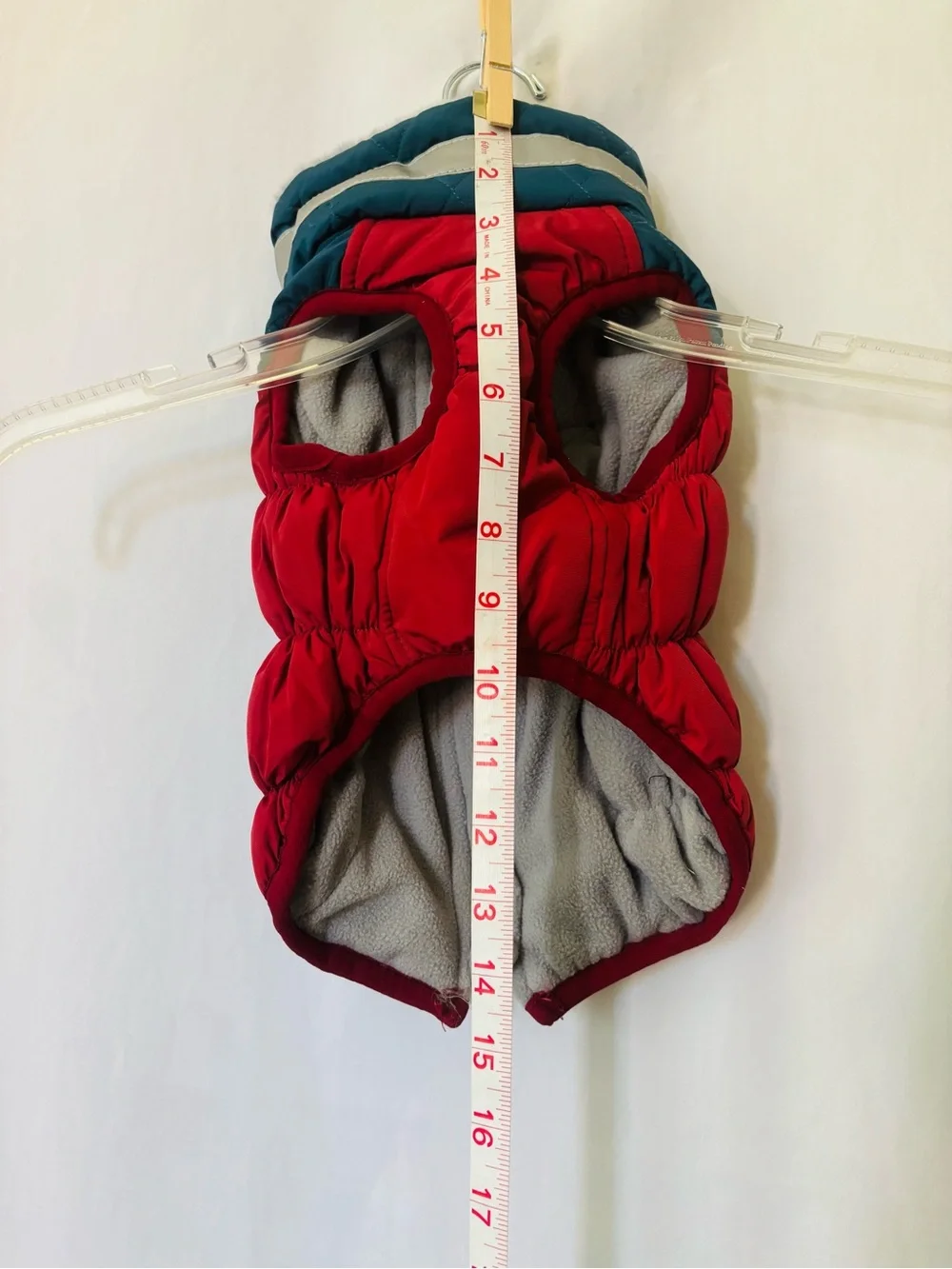 Quilted Dog Puffer Vest Harness Coat Small